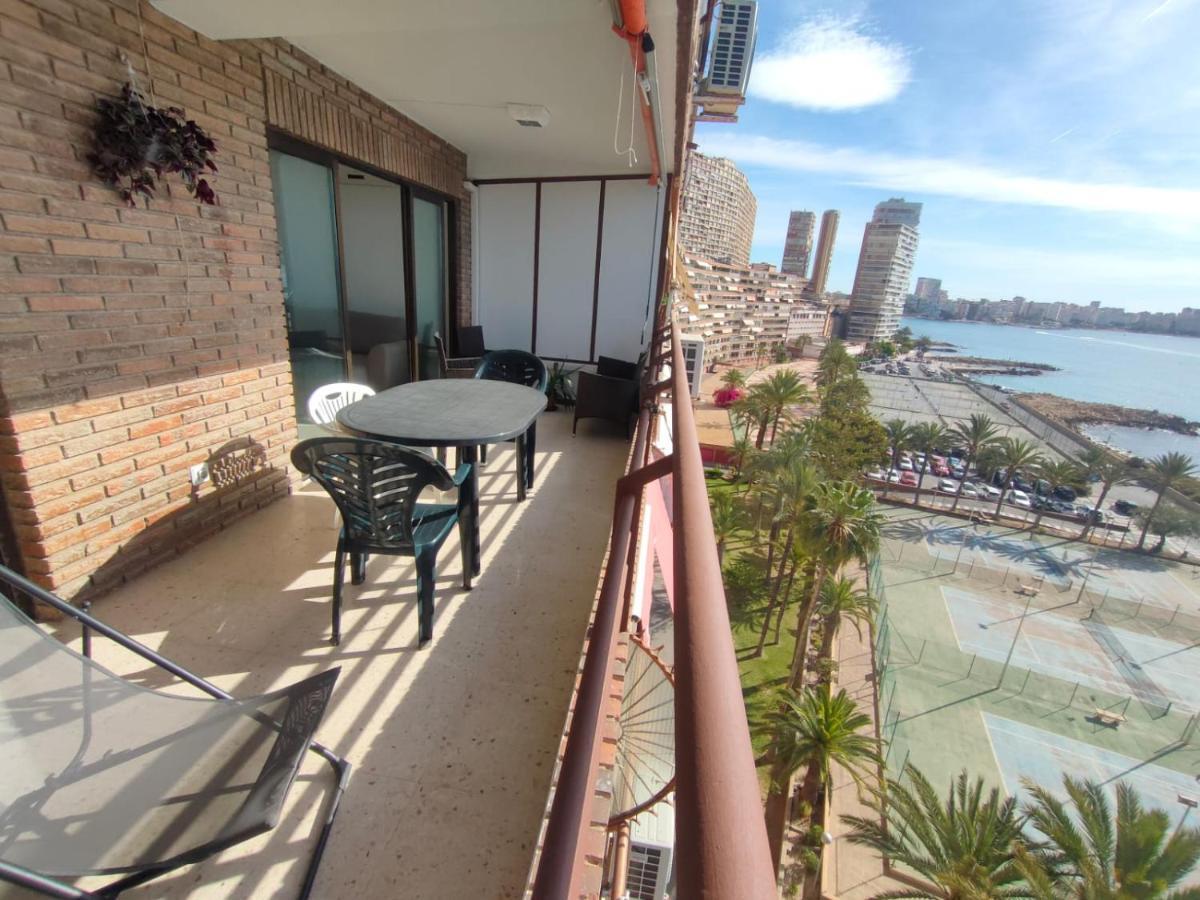 Very Lightful Apartment. Incredible Sea Views. Big Terrace, Swimming Pool. Ac. Very Close To Alicante City Center. מראה חיצוני תמונה